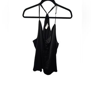 Spanx V Neck Racerback Camisole Black Adjustable Straps Layering Flowey Size 3XL